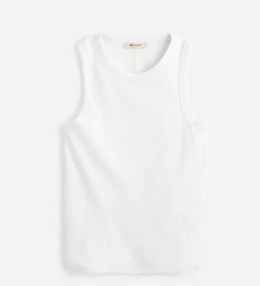 Cotton Ribbed Cutaway Tank